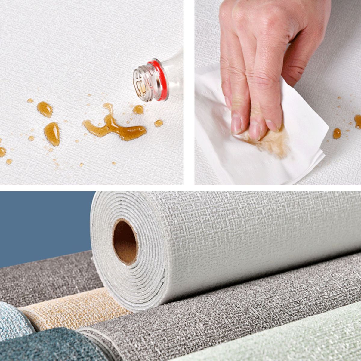 Skorter | Modern Pearl Wainscoting Flax Wall Access Panel Self-Adhesive Wall Panels