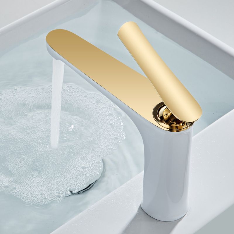 Skorter | 1 Handle Full Copper Bathroom Sink Faucet Nordic Modern Vanity Faucet with Drain