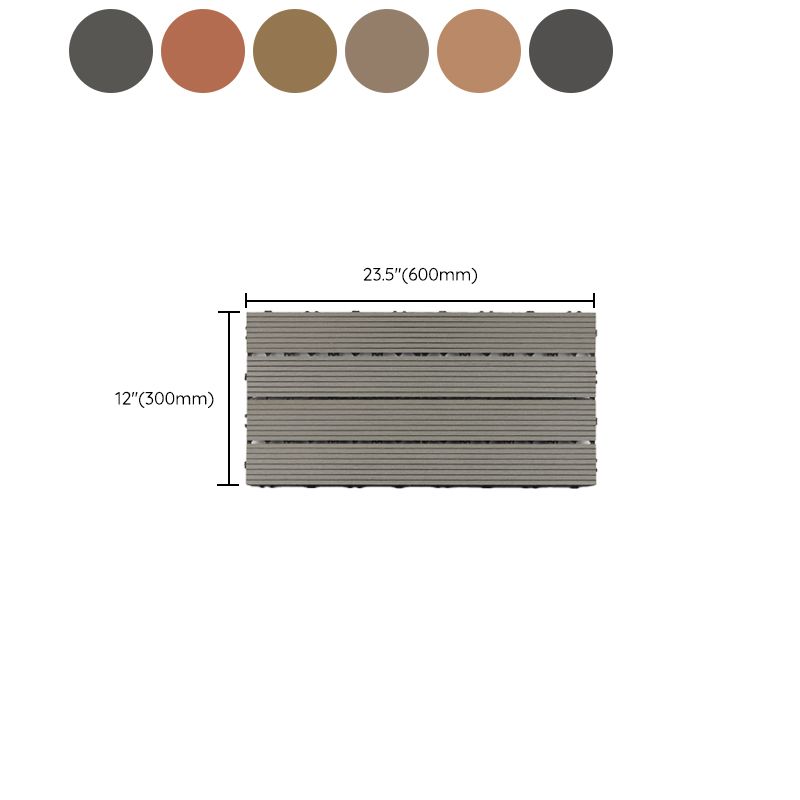 Skorter | 12" X 24" Deck/Pavement Floor Tiles 4-Slat Decking Tiles