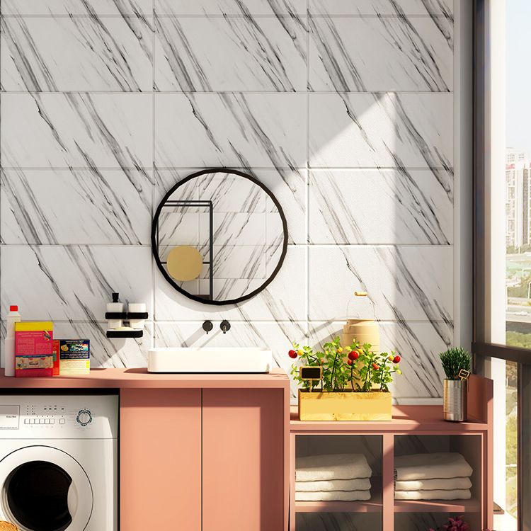 Skorter | Marbled scratch-resistant PVC tile Peel and stick tile for backsplash wall