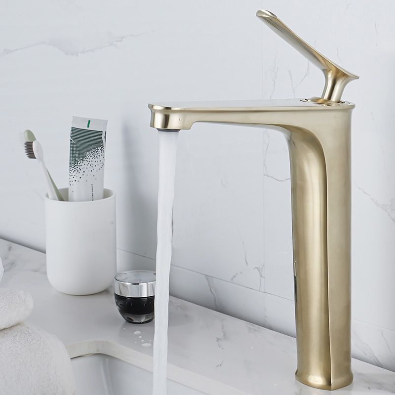 Skorter | 1 Handle Full Copper Bathroom Sink Faucet Nordic Modern Vanity Faucet with Drain