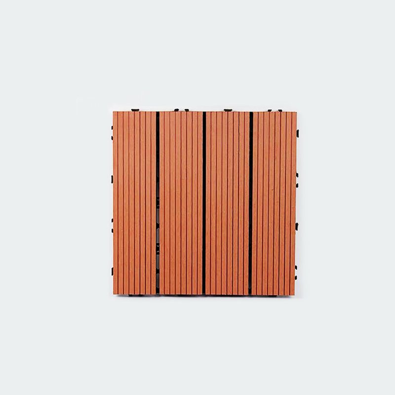 Skorter | Composite Plank Tiles Striped Pattern Square Deck Flooring Outdoor Patio