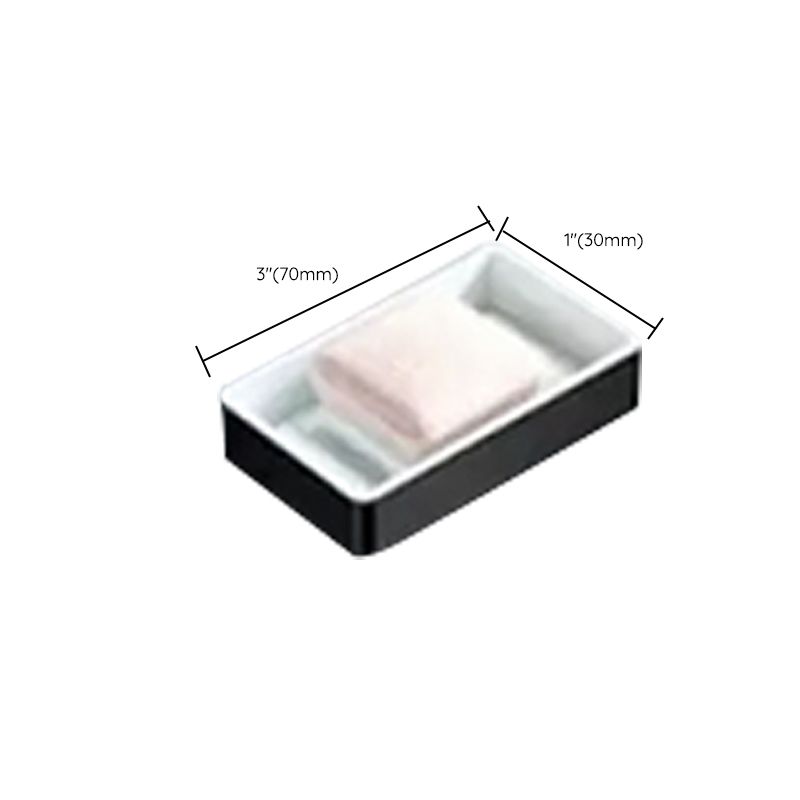 Skorter | Modern Bathroom Accessory Set Black Soap Dish Bath Tray Bathroom Set