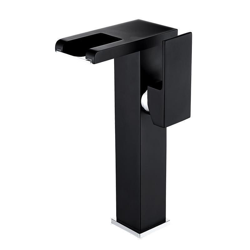 Skorter | Modern Faucet for Sink Brass Lever Handles LED Waterfall Sink Mixer