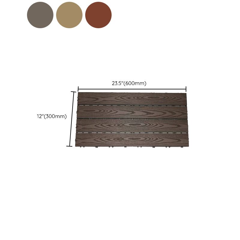 Skorter | 12" X 24" Deck/Pavement Floor Tiles 4-Slat Decking Tiles