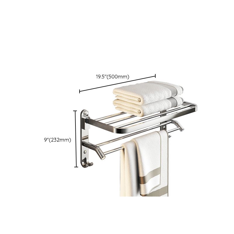 Skorter | Chrome Modern Bathroom Hardware Set Stainless Steel Towel Hook/Towel Bar & Bath Shelf