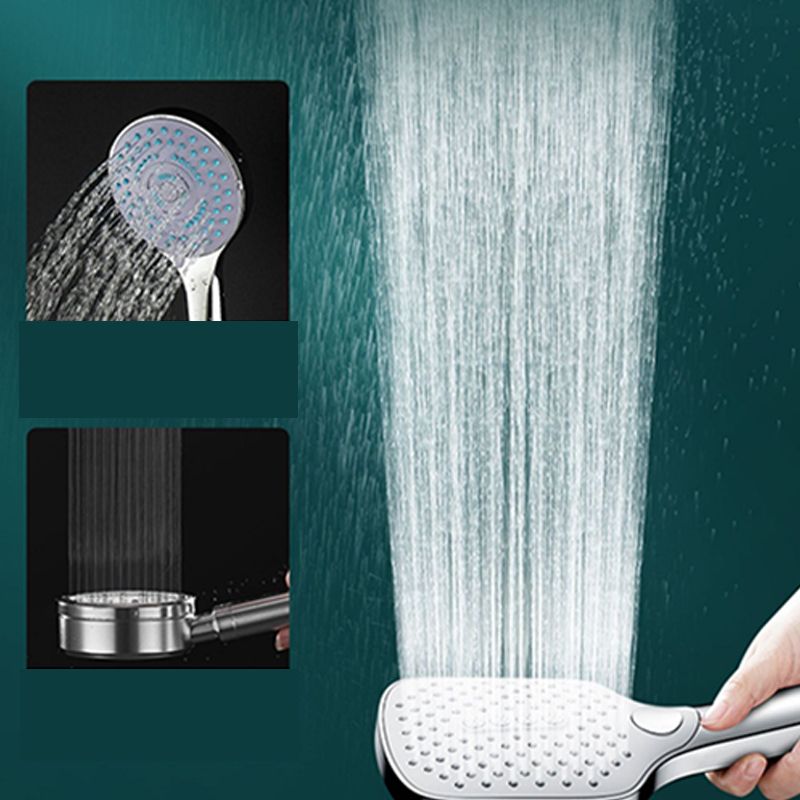 Skorter | Rectangular Self-Cleaning Hand Shower Adjustable Spray Pattern Wall-Mounted Hand Shower
