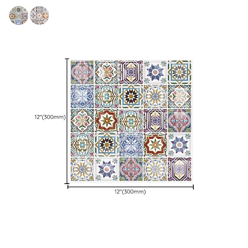 Skorter | 12"x 12" Resin Mosaic Tiles Square Self-adhesive Tiles for Backsplash & Wall Tile