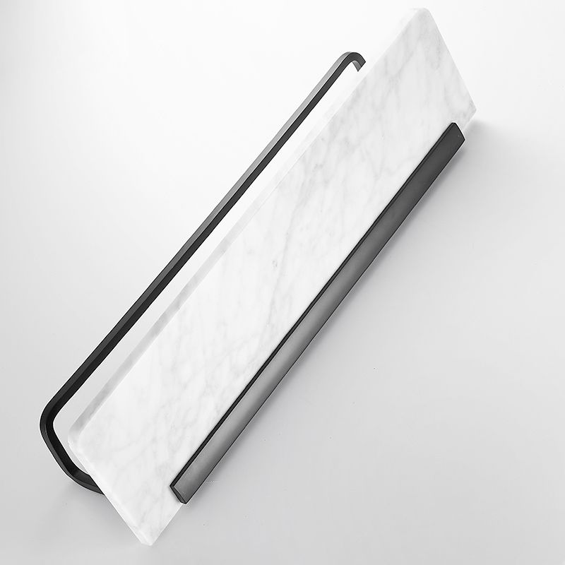Skorter | Metal and Marble Bathroom Hardware Set as a Single Piece or as a Set in Black