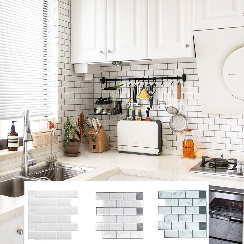 Skorter | PVC Subway Tile Wallpaper Waterproof Peel and Stick Splashback Tile