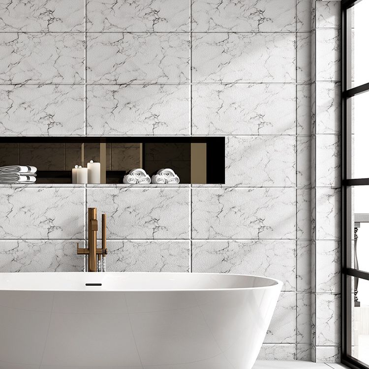 Skorter | Marbled scratch-resistant PVC tile Peel and stick tile for backsplash wall