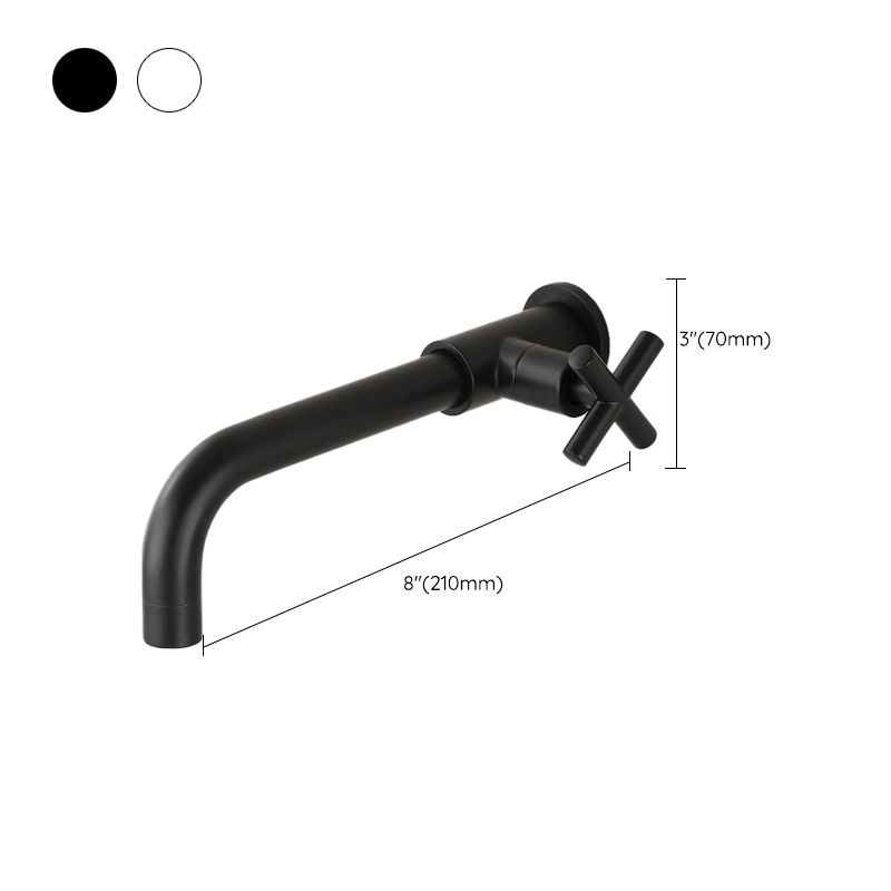 Skorter | Widely used wall-mounted bathroom sink faucet cross handle low arch faucet
