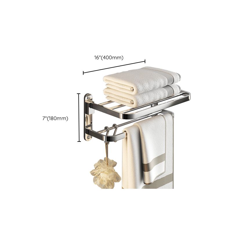 Skorter | Chrome Modern Bathroom Hardware Set Stainless Steel Towel Hook/Towel Bar & Bath Shelf