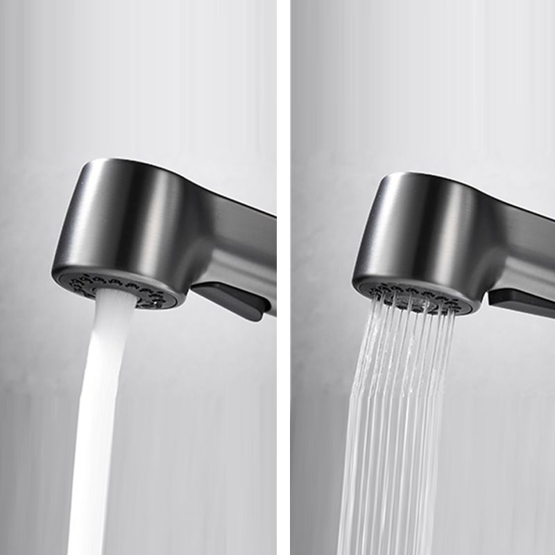 Skorter | 1-Handle Brush Nickel Widespread Faucet Single Hole Bathroom Vessel Faucet with Brass
