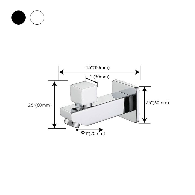 Skorter | Widely used wall-mounted bathroom sink faucet cross handle low arch faucet