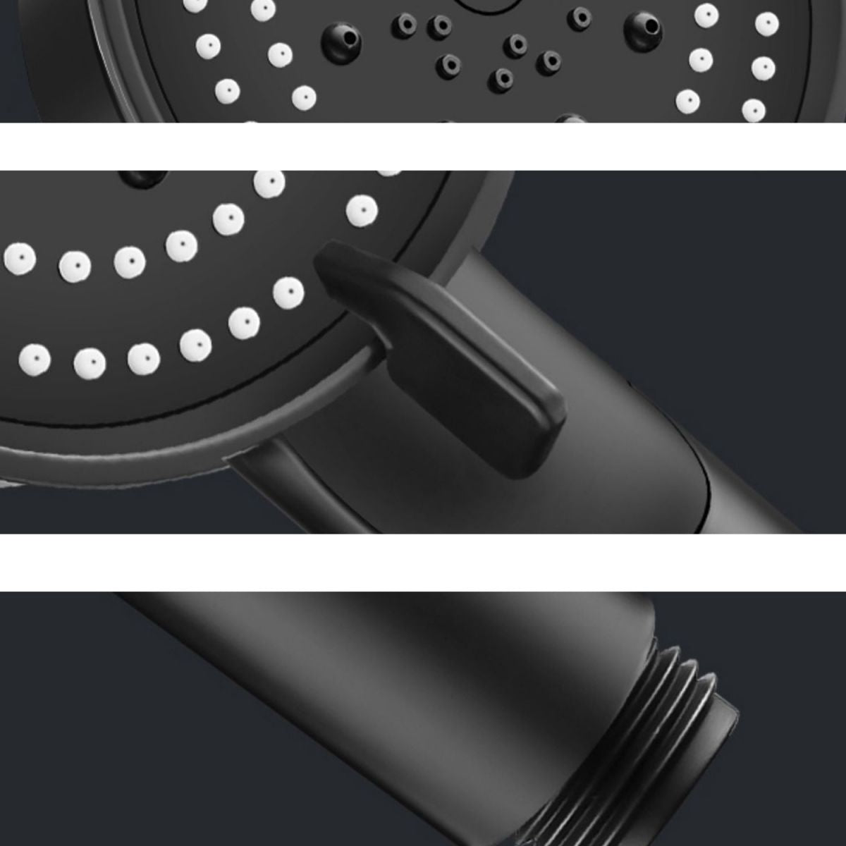 Skorter | Round Hand Shower Adjustable Spray Pattern Wall Mounted Shower Head