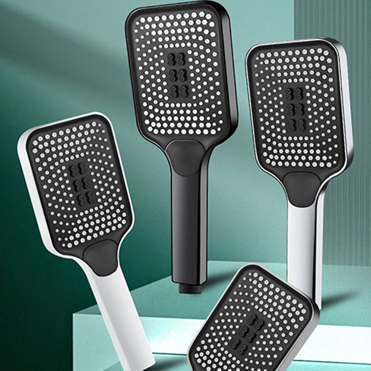 Skorter | Modern Rectangular Hand Shower in Black 3 Spray Wall Mounted Hand Shower