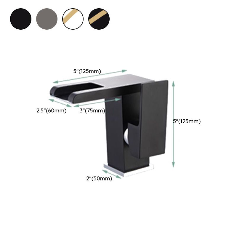 Skorter | Basin Waterfall Outlet Single Lever Tap with LED Light