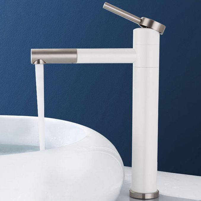 Skorter | Modern Vessel Sink Faucet Stainless Steel Single Handle Low Arc Pull Down Vessel Faucet