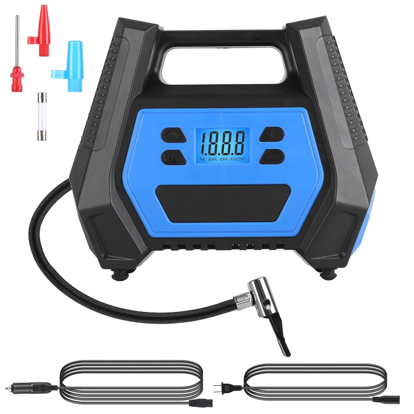 Skorter | 120W Max Power Portable Tire Pump with Digital Display LED Light