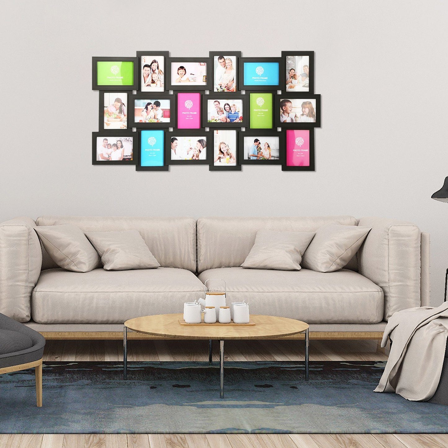 Skorter | 12/18 Picture Frames Collage for Pictures in 4" x 6" Glass Protection