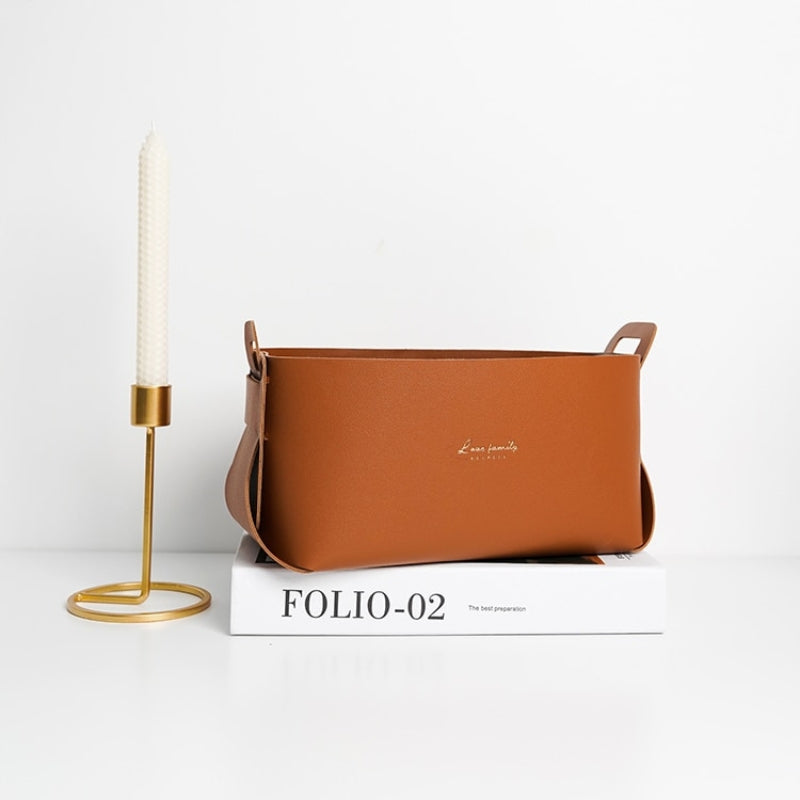 Skorter | Faux leather storage baskets