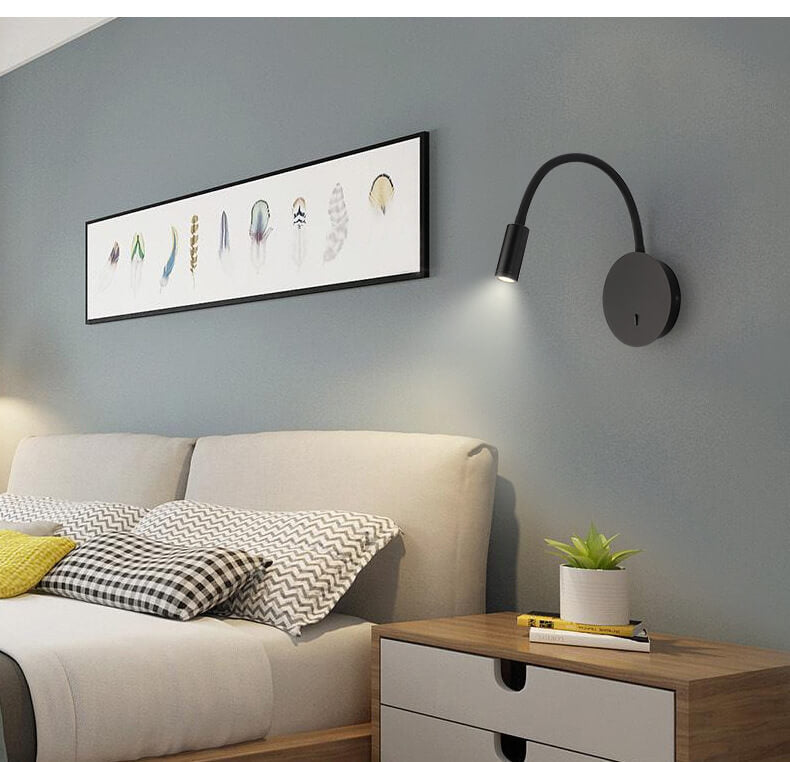 Skorter | Minimalist 1-light LED wall lamp with 360-degree adjustability