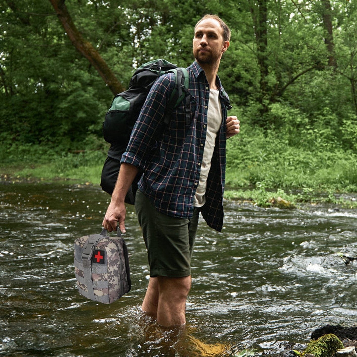Skorter | 125-Pieces: Emergency Survival Gear Tactical for Outdoor Adventures