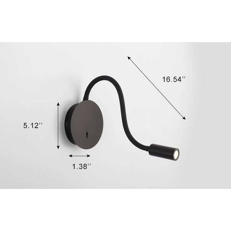 Skorter | Minimalist 1-light LED wall lamp with 360-degree adjustability