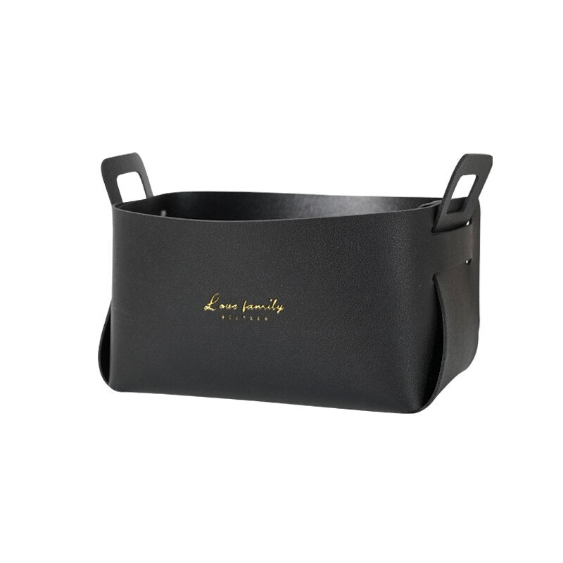 Skorter | Faux leather storage baskets