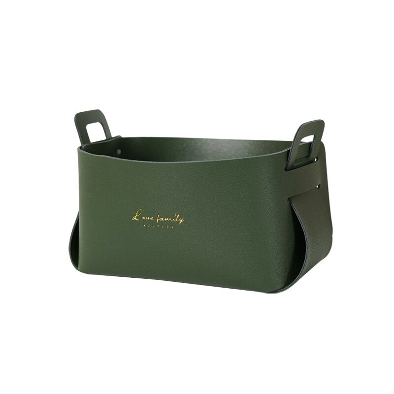Skorter | Faux leather storage baskets