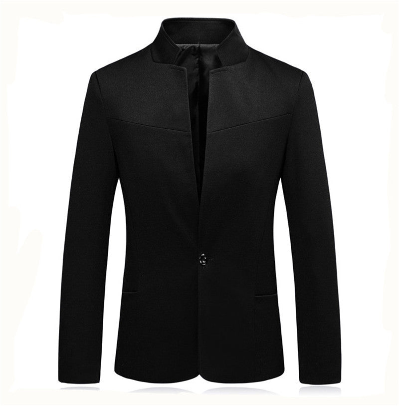 Men's modern blazer jacket with small stand-up collar Skorter