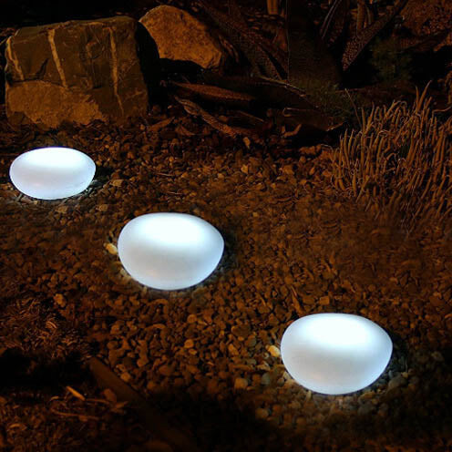 Skorter | Solar Pebble ABS sandblasted LED outdoor landscape glass light