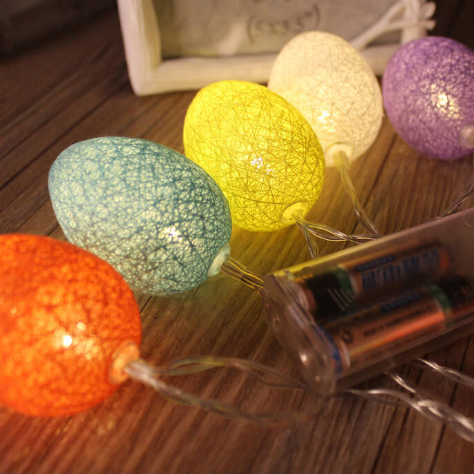 Skorter | LED Easter Egg Cotton Wire Lights Decorative Copper Wire Lights