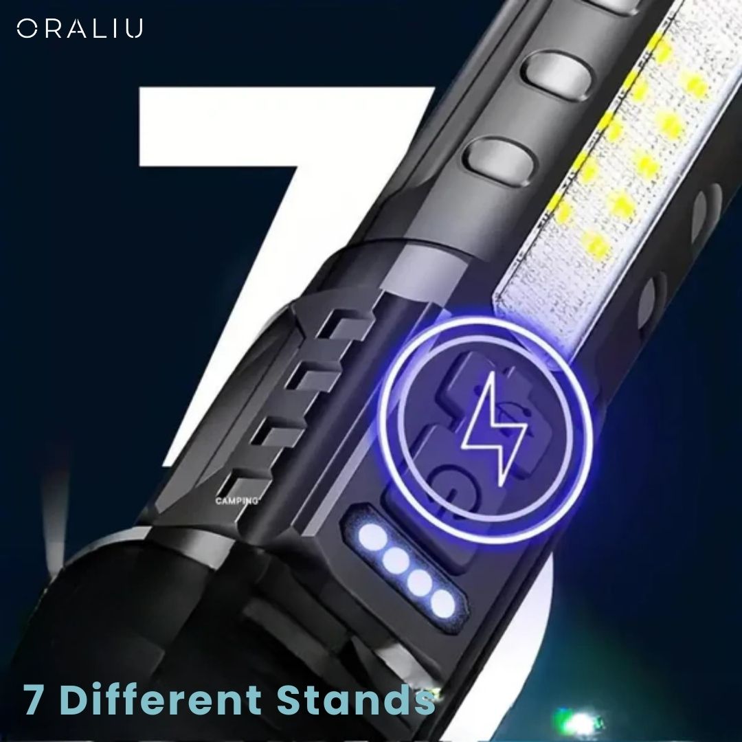 Skorter | Zoomable LED Flashlight – 3KM Range, Ultra Bright & Durable