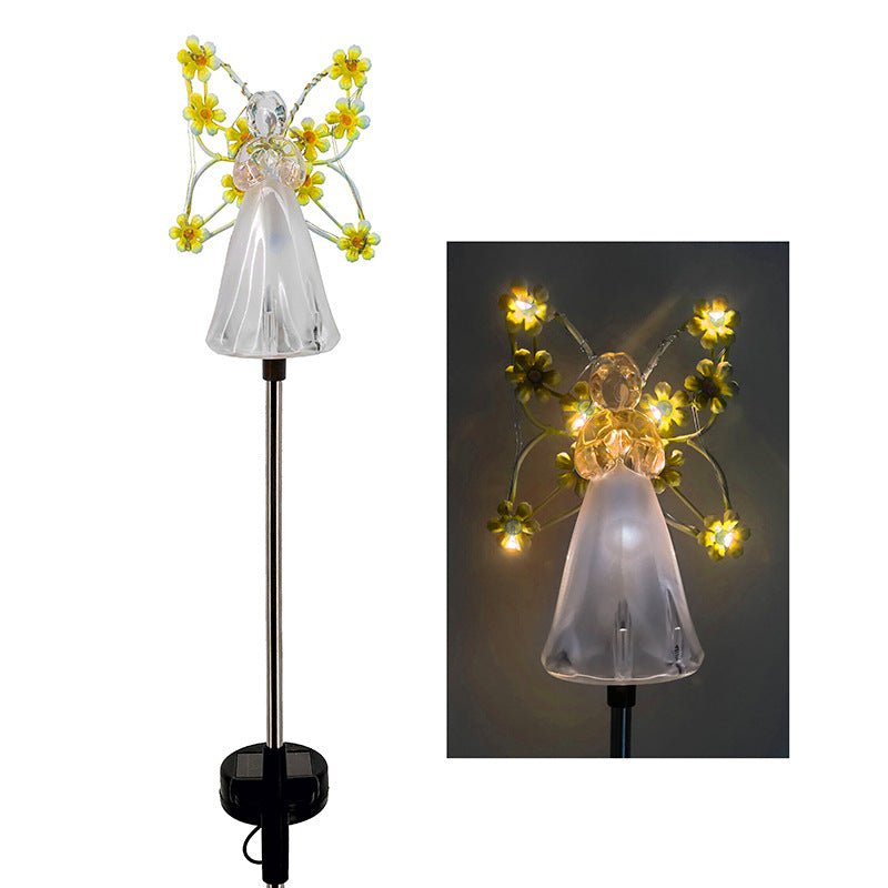 Skorter | SolarAngel - LED Garden lamp with solar energy with angel design - Weatherproof outdoor lighting