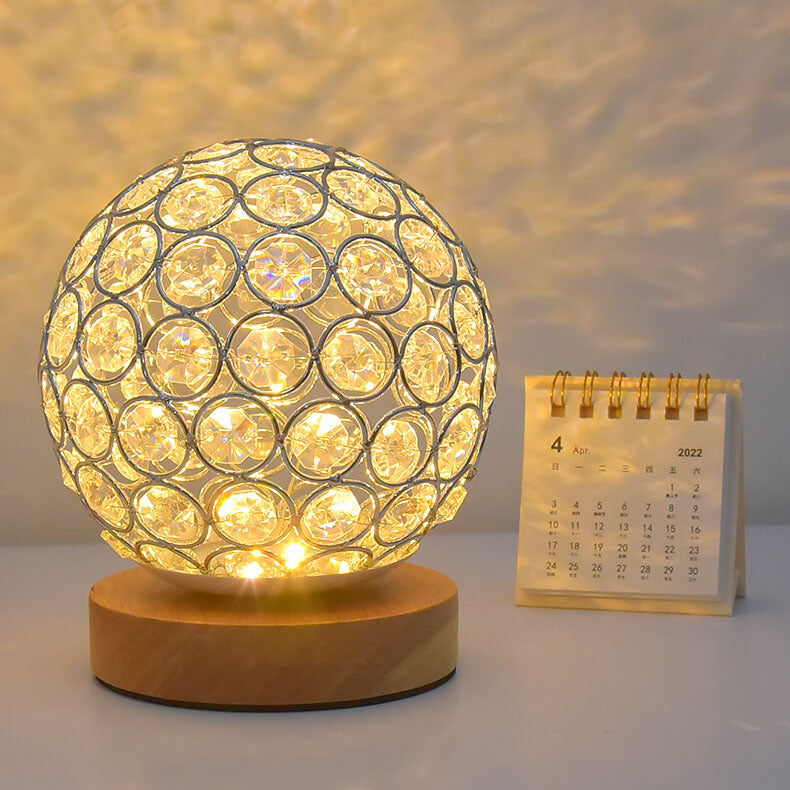 Skorter | Modern Minimalist Round USB rechargeable LED table lamp
