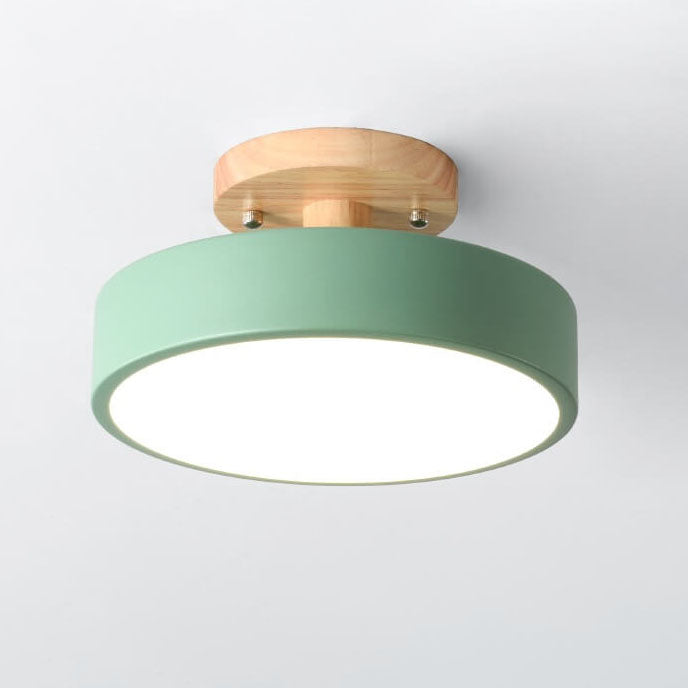 Skorter | Scandinavian round LED semi-flush mount ceiling light