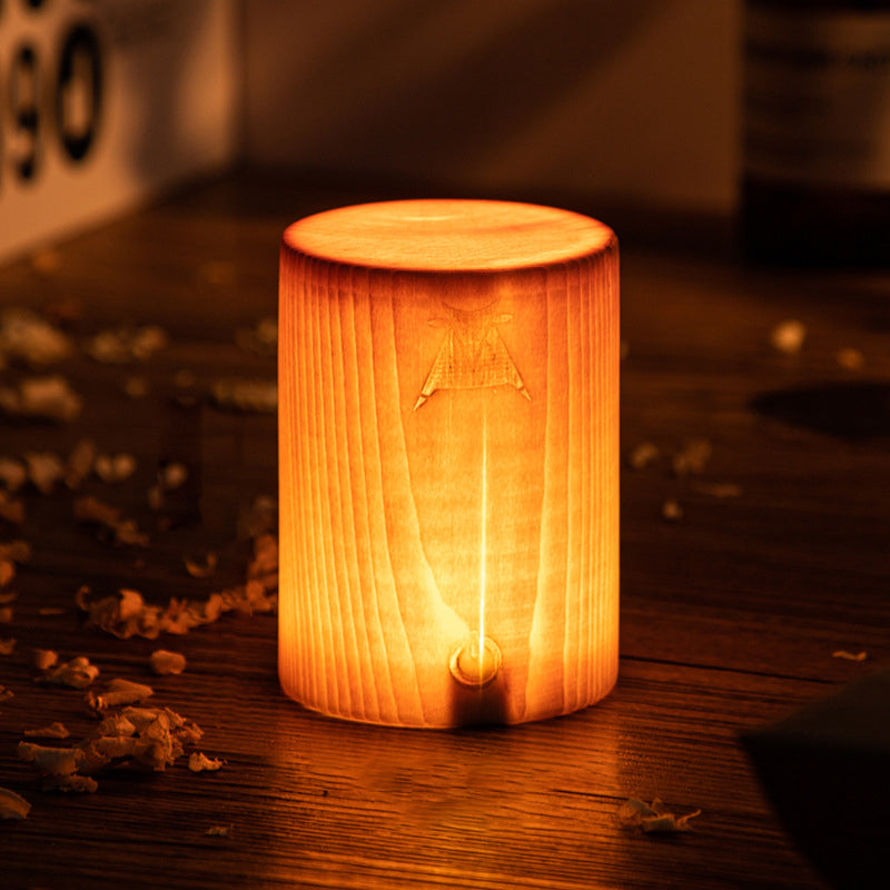 Skorter | LumiHout - LED Table Lamp with Battery and Touch Control