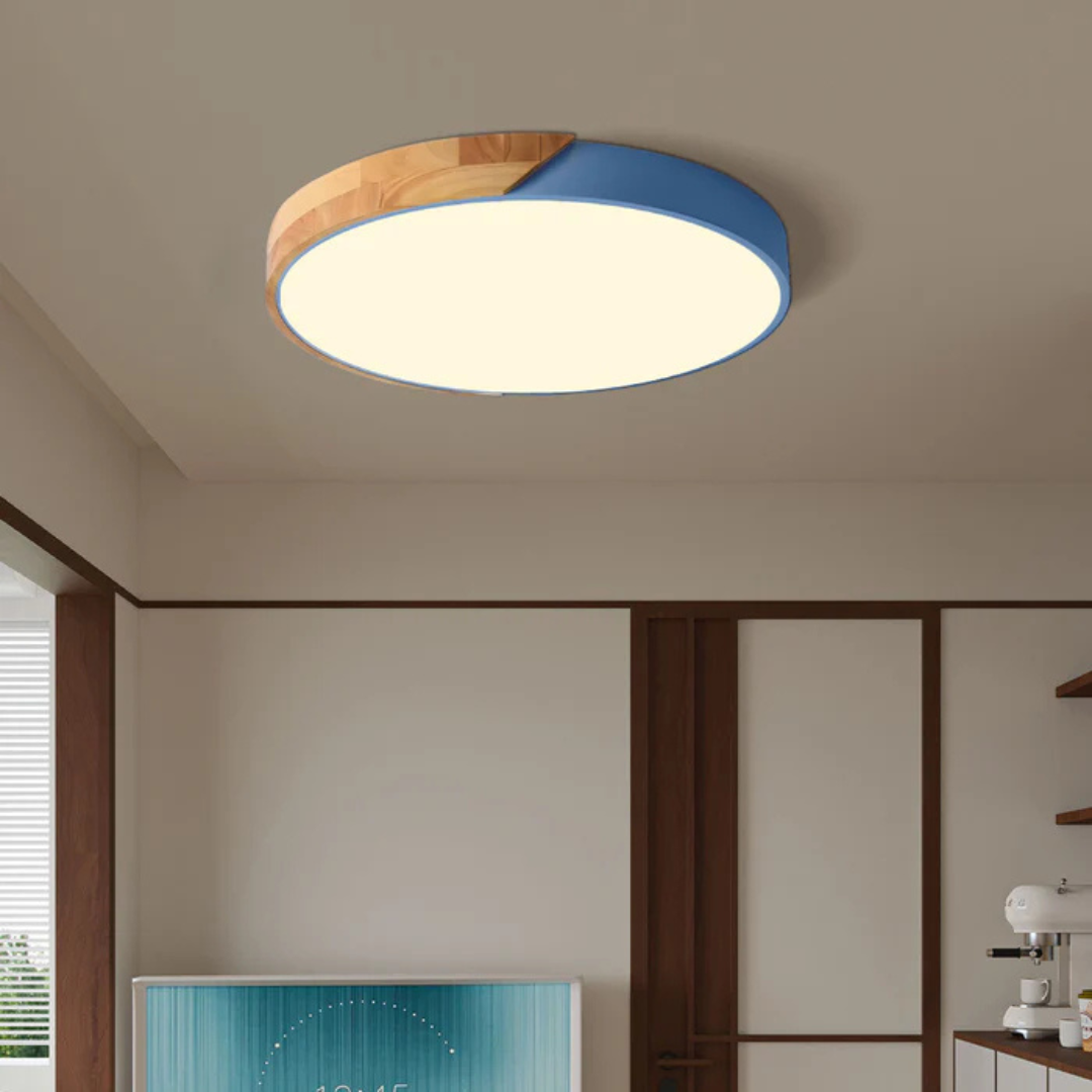 Skorter | Delos – Scandinavian Wooden LED Ceiling Light | Modern Energy-Efficient Interior Lighting