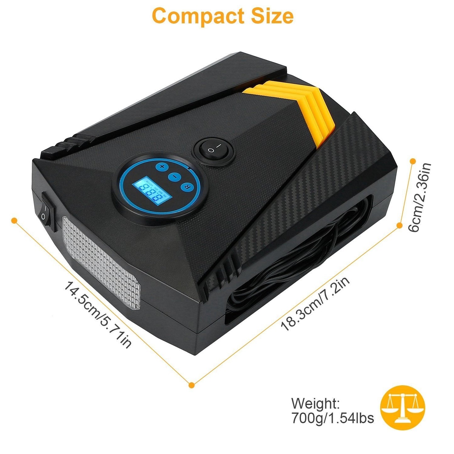 Skorter | 12V DC 100W 150PSI Digital Tire Inflator