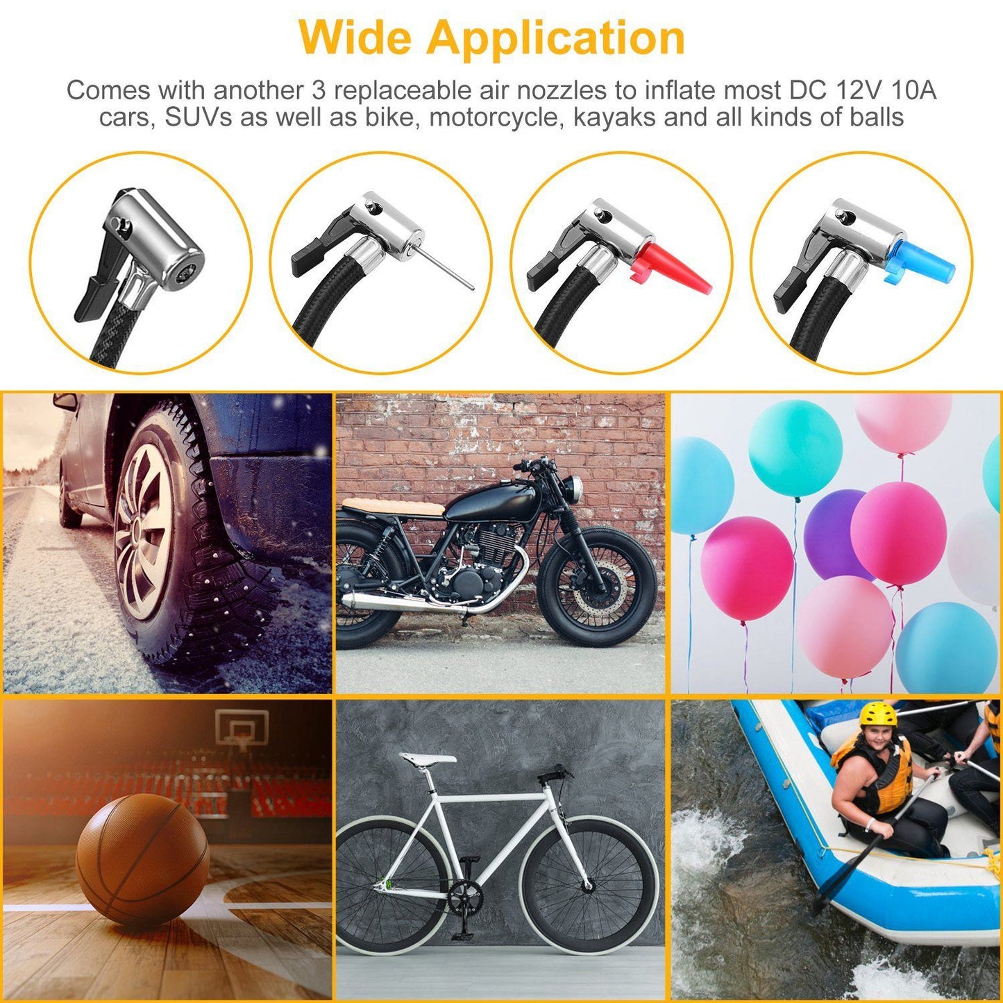 Skorter | 12V DC 100W 150PSI Digital Tire Inflator