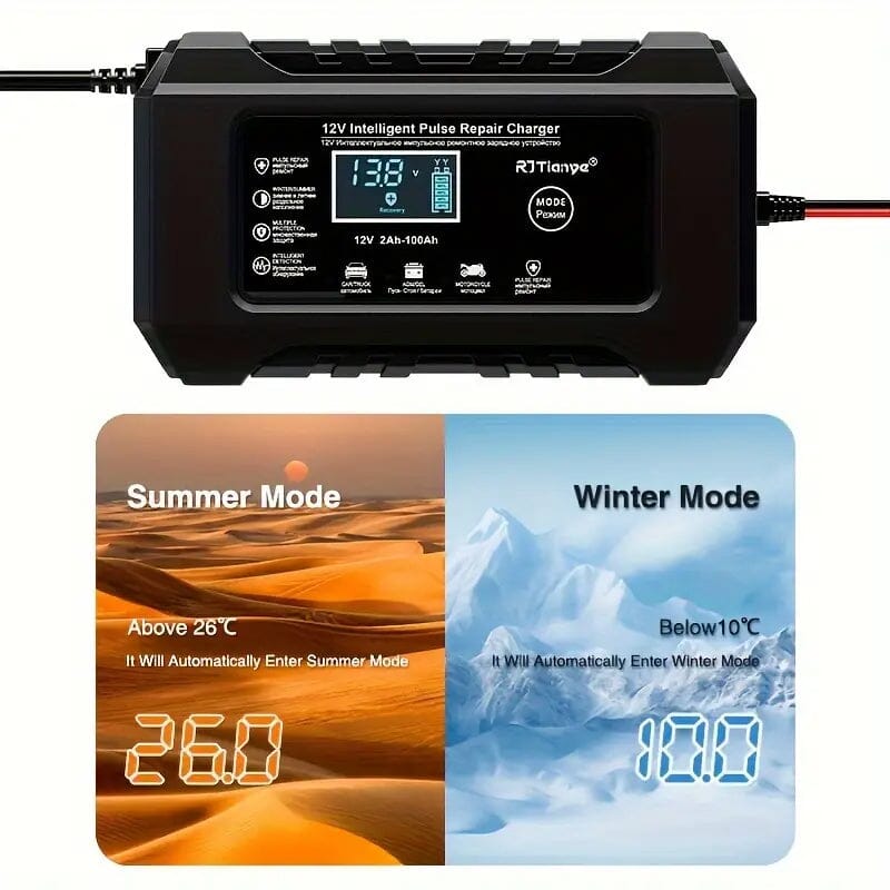 Skorter | 12V Intelligent Pulse Repair Smart Battery Charger
