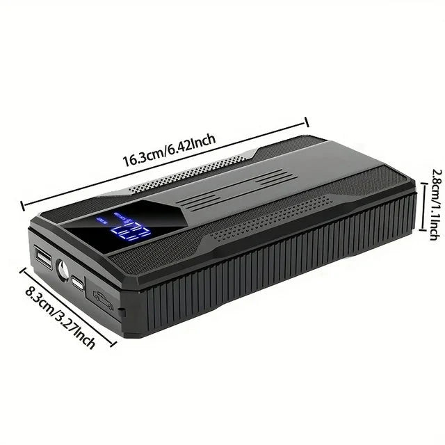 Skorter | 12V Ultra-Portable Car Battery Jump Cables with Advanced Smart Clamp & Intuitive LCD Screen
