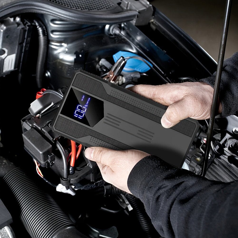 Skorter | 12V Ultra-Portable Car Battery Jump Cables with Advanced Smart Clamp & Intuitive LCD Screen