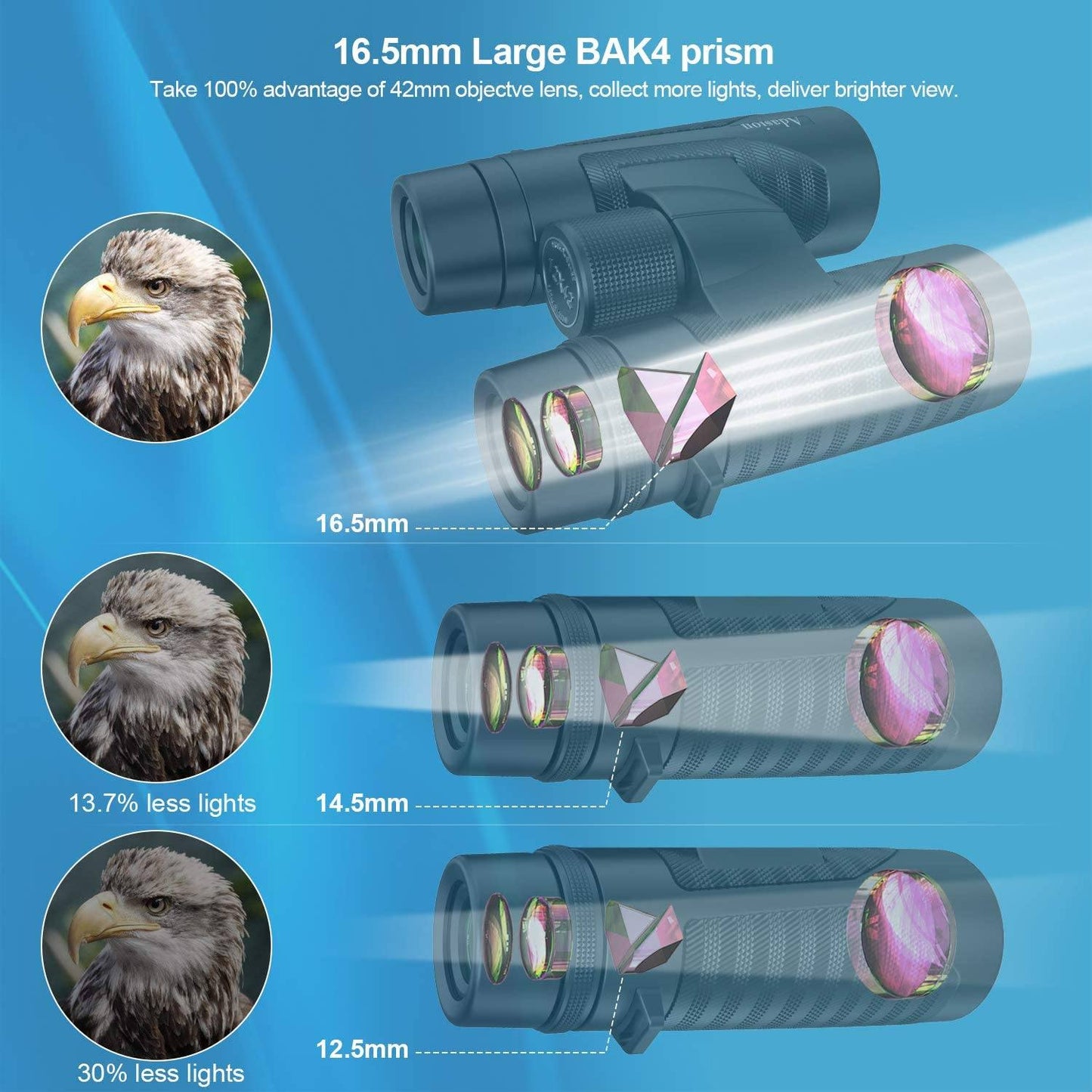 Skorter | 12x42 HD Binoculars for Adults with Universal Mobile Adapter