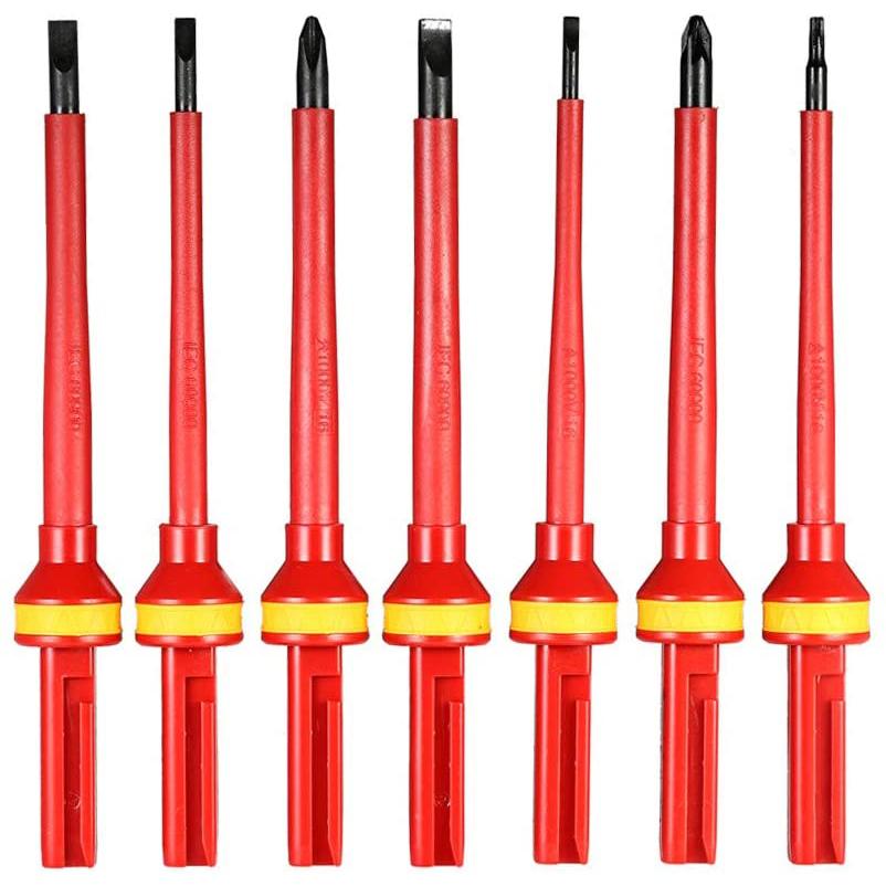 Skorter | 13-Piece: 1000V Replaceable Insulated Screwdriver Set
