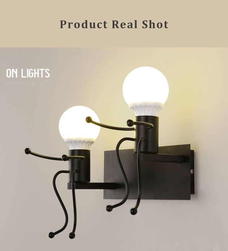 Skorter | Metal Master - Robot Wall Lamp of Wrought Iron