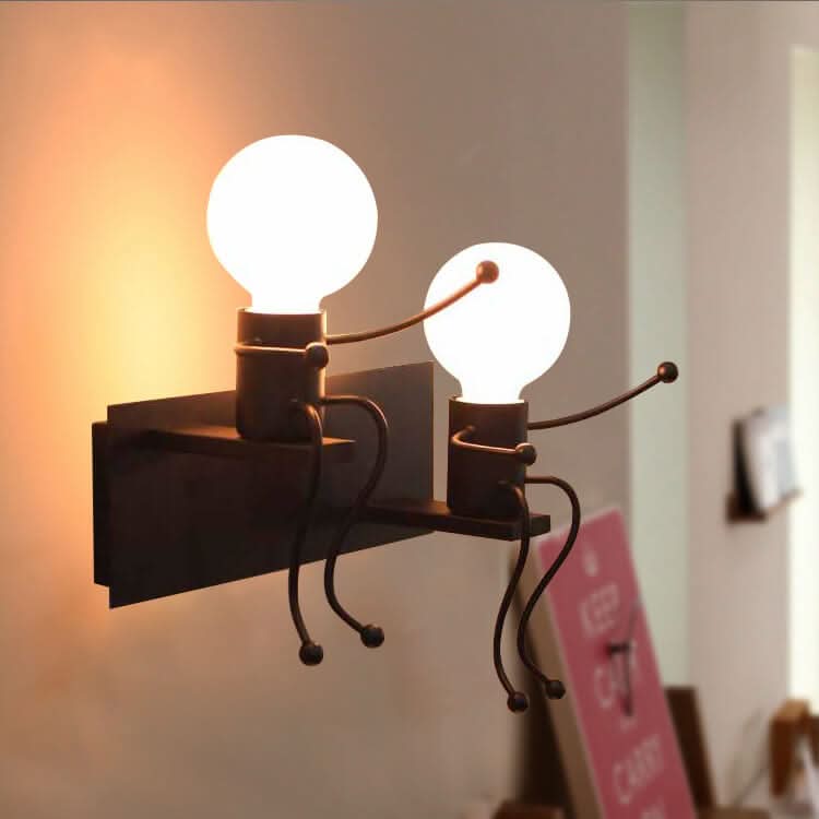 Skorter | Metal Master - Robot Wall Lamp of Wrought Iron