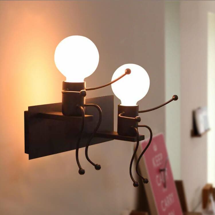 Skorter | Metal Master - Robot Wall Lamp of Wrought Iron